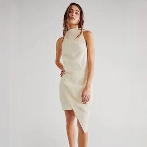 Anthropologie ELLIAT Keilani Halter Dress - Goddess - Ivory - Size L